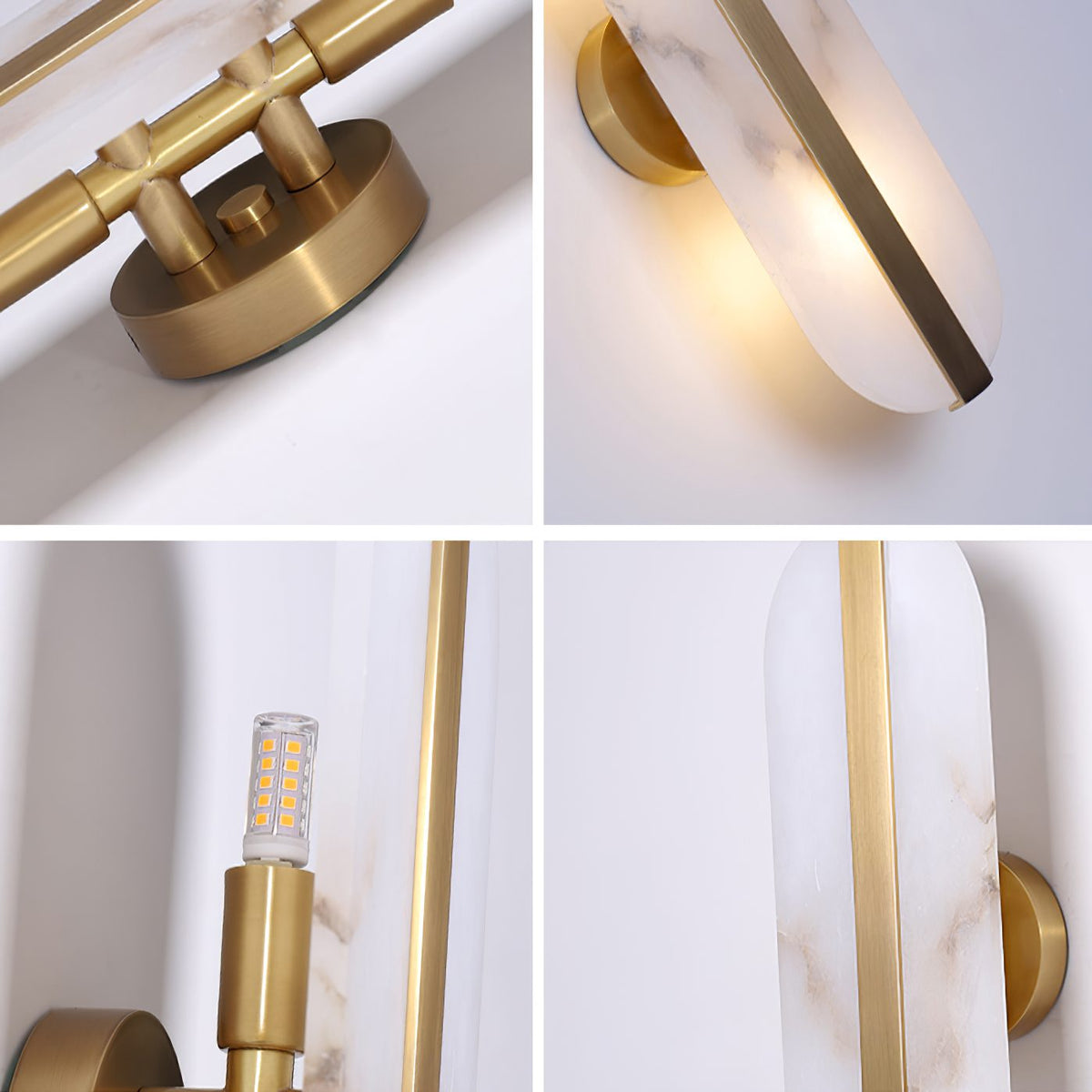 Stone Wall Alabaster LED Wall Light
