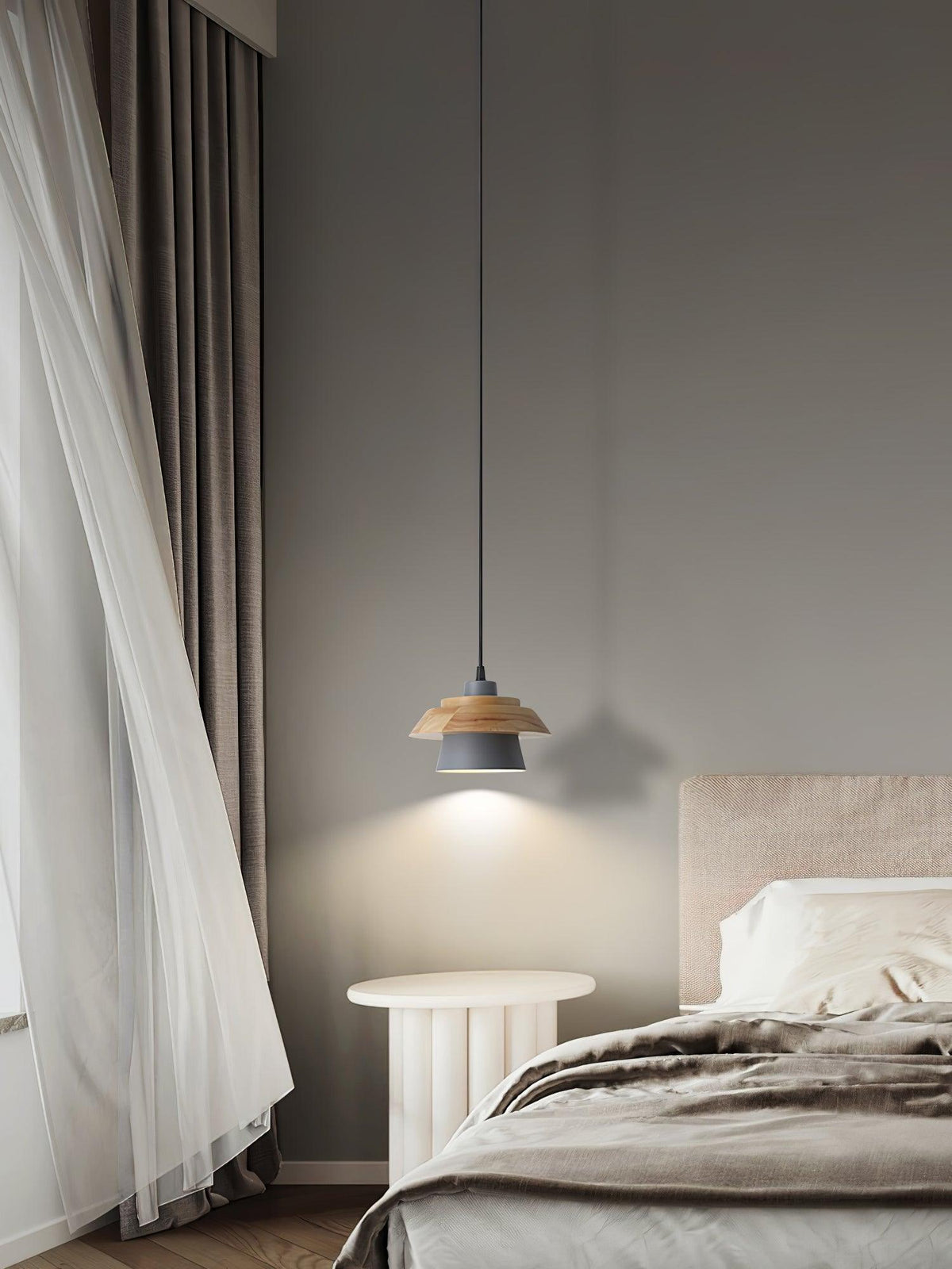 Stone Wood Pendant