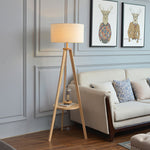 Storage Table Floor Lamp