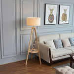 Storage Table Floor Lamp