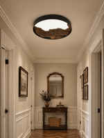 Strata Topographic Wood LED Ceiling Light, Modern Flush Mount