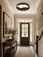 Strata Topographic Wood LED Ceiling Light, Modern Flush Mount