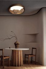 Strata Topographic Wood LED Ceiling Light, Modern Flush Mount