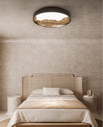 Strata Topographic Wood LED Ceiling Light, Modern Flush Mount