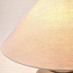 Strata Ceramic Table Lamp – Hand-Finished Layered Ceramic Base with Fabric Shade