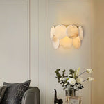 Strata Lumina Alabaster Wall Sconce in Brass Finish