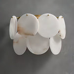Strata Lumina Alabaster Wall Sconce in Brass Finish