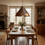 Strata Wood Pendant Light – Sculptural Layered Wood Hanging Lamp for Dining & Living Spaces