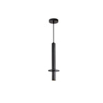 Strato Line Travertine Pendant Light – Modern Brass or Black Cylinder