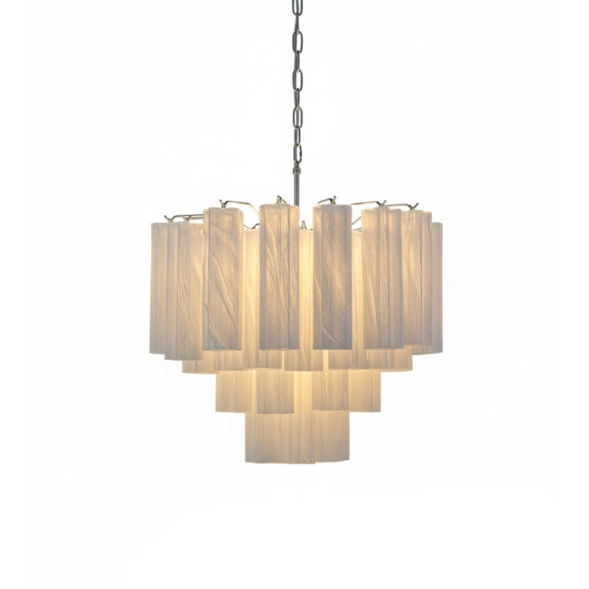 Stratum Ripple Modern Glass Chandelier for Dining Room and Living Room