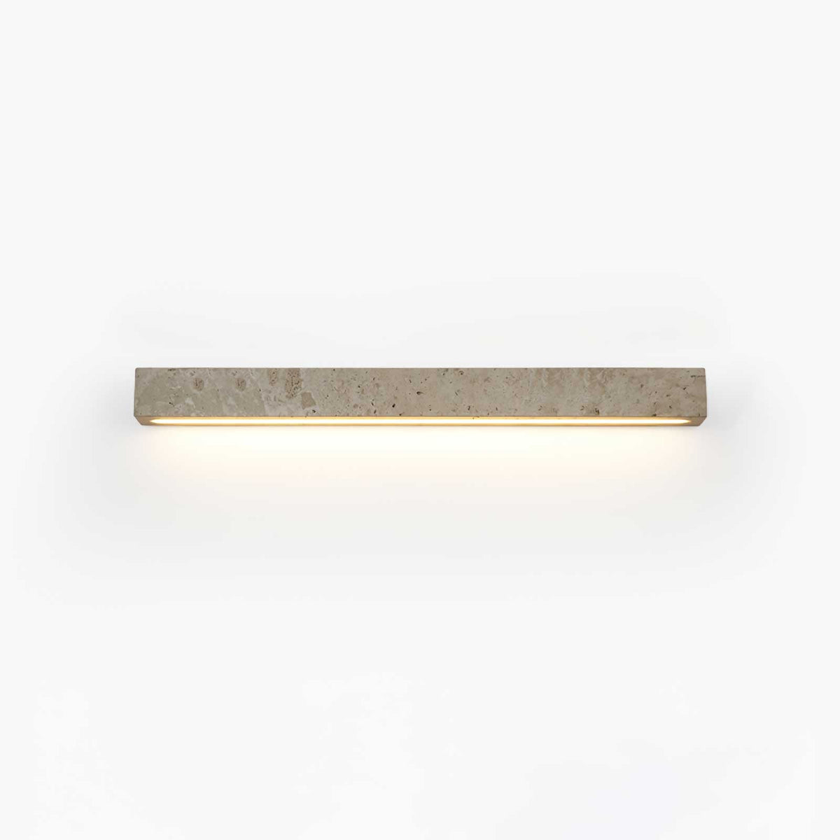 Stravik Wall Light in Natural Travertine – Modern Minimalist LED Sconce