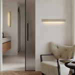 Stravik Wall Light in Natural Travertine – Modern Minimalist LED Sconce