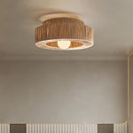 Handwoven Raffia Ceiling Lamp – Natural Straw Pendant Light for Modern Interiors