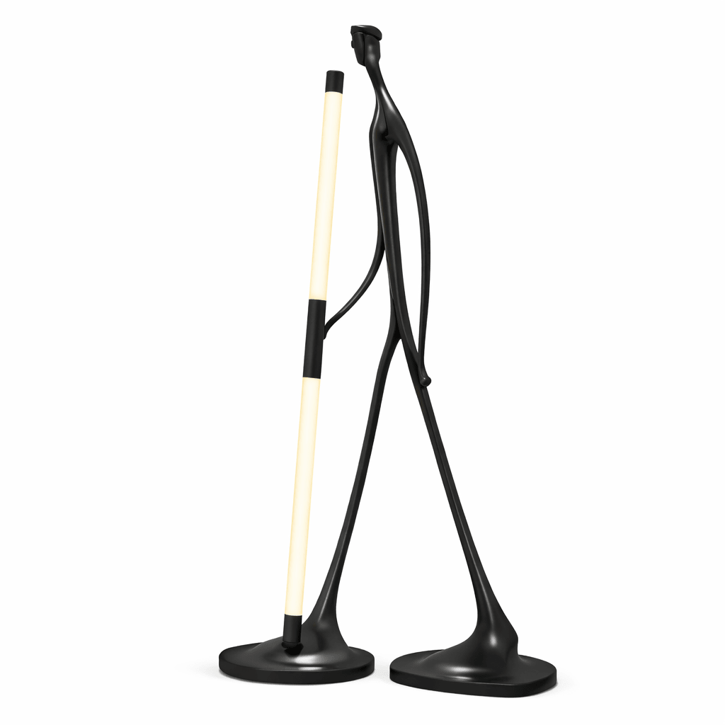 Stride Figure Sculptural Floor Lamp with Integrated LED