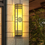 Stripe Outdoor Wall Light – Modern Alabaster LED Sconce