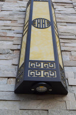 Stripe Outdoor Wall Light – Modern Alabaster LED Sconce