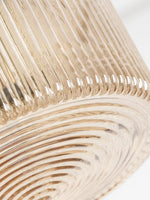 Art Glass Spinning Top Pendant Light in Gold for Dining & Living Spaces