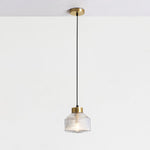 Art Glass Spinning Top Pendant Light in Gold for Dining & Living Spaces