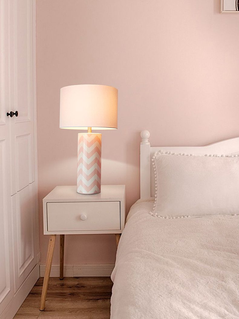 Striped Wave Ceramic Table Lamp
