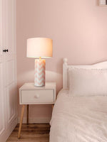 Striped Wave Ceramic Table Lamp