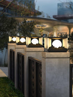 Sunrise Garden Outdoor LED Post Light in Black Stainless Steel