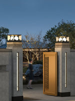 Sunrise Garden Outdoor LED Post Light in Black Stainless Steel