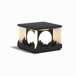 Sunrise Garden Outdoor LED Post Light in Black Stainless Steel