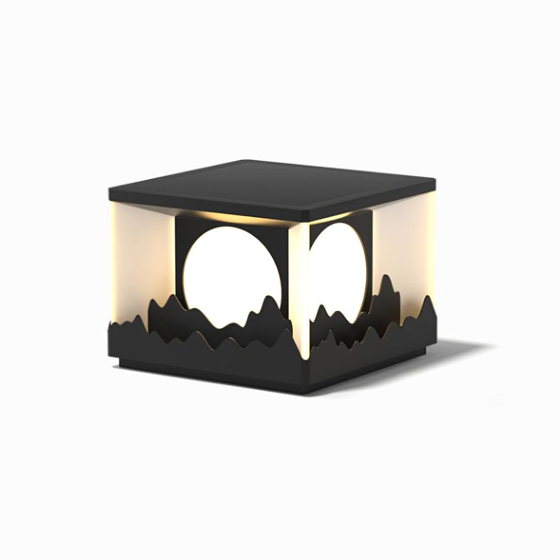 Sunrise Garden Outdoor LED Post Light in Black Stainless Steel