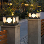 Sunrise Garden Outdoor LED Post Light in Black Stainless Steel