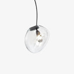 Artisan Glass Drop Pendant Light for Dining Room and Kitchen Island