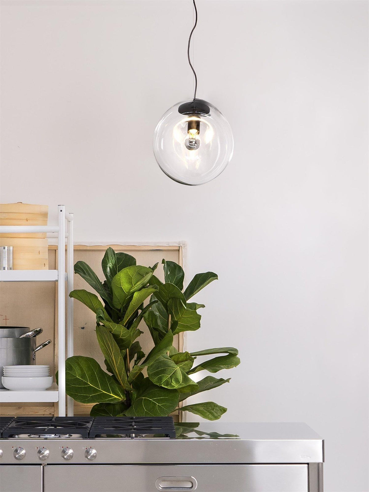 Artisan Glass Drop Pendant Light for Dining Room and Kitchen Island