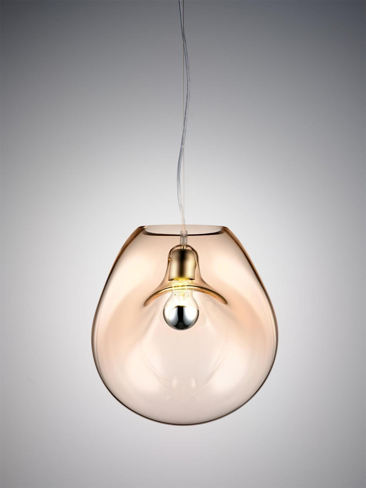 Artisan Glass Drop Pendant Light for Dining Room and Kitchen Island