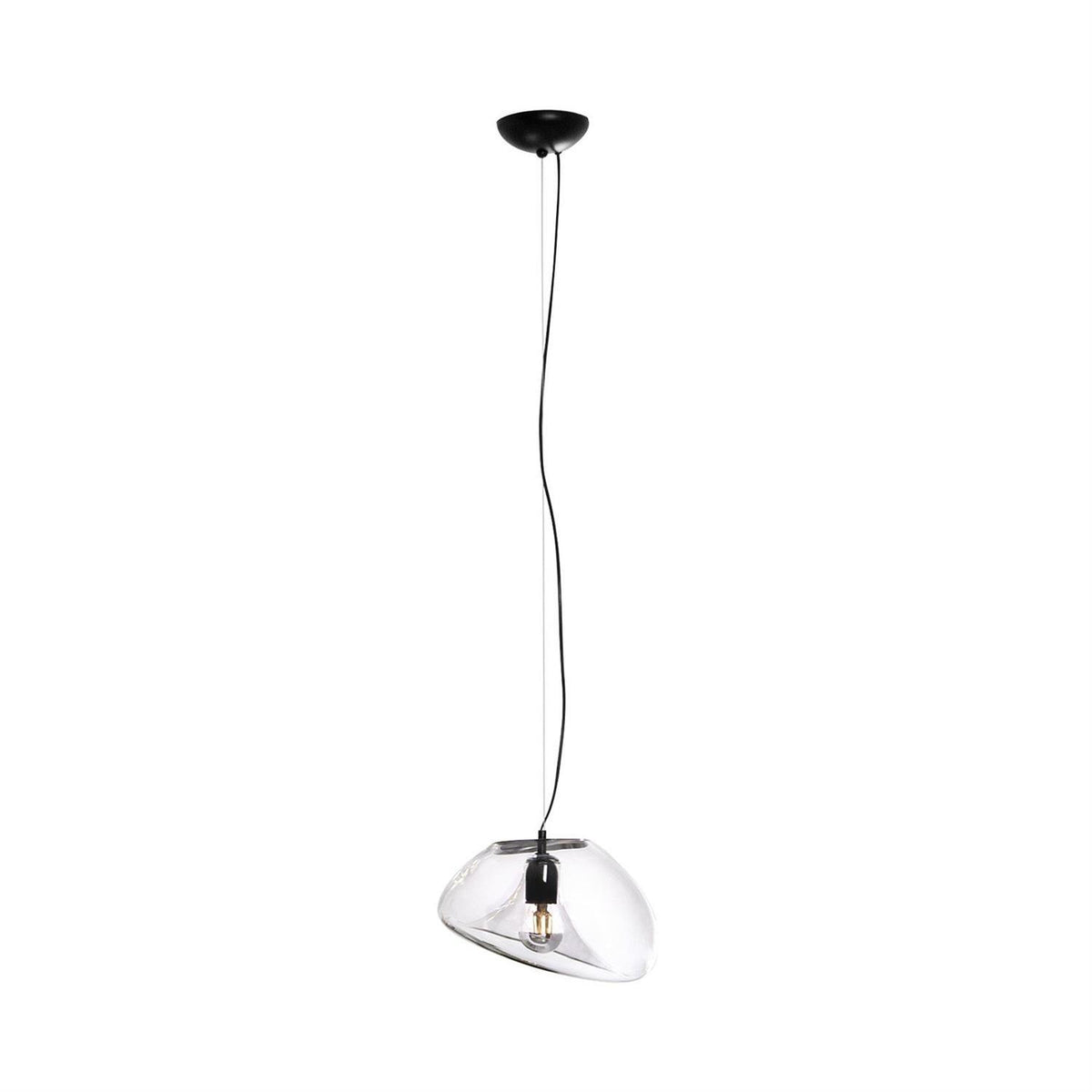 Artisan Glass Drop Pendant Light for Dining Room and Kitchen Island