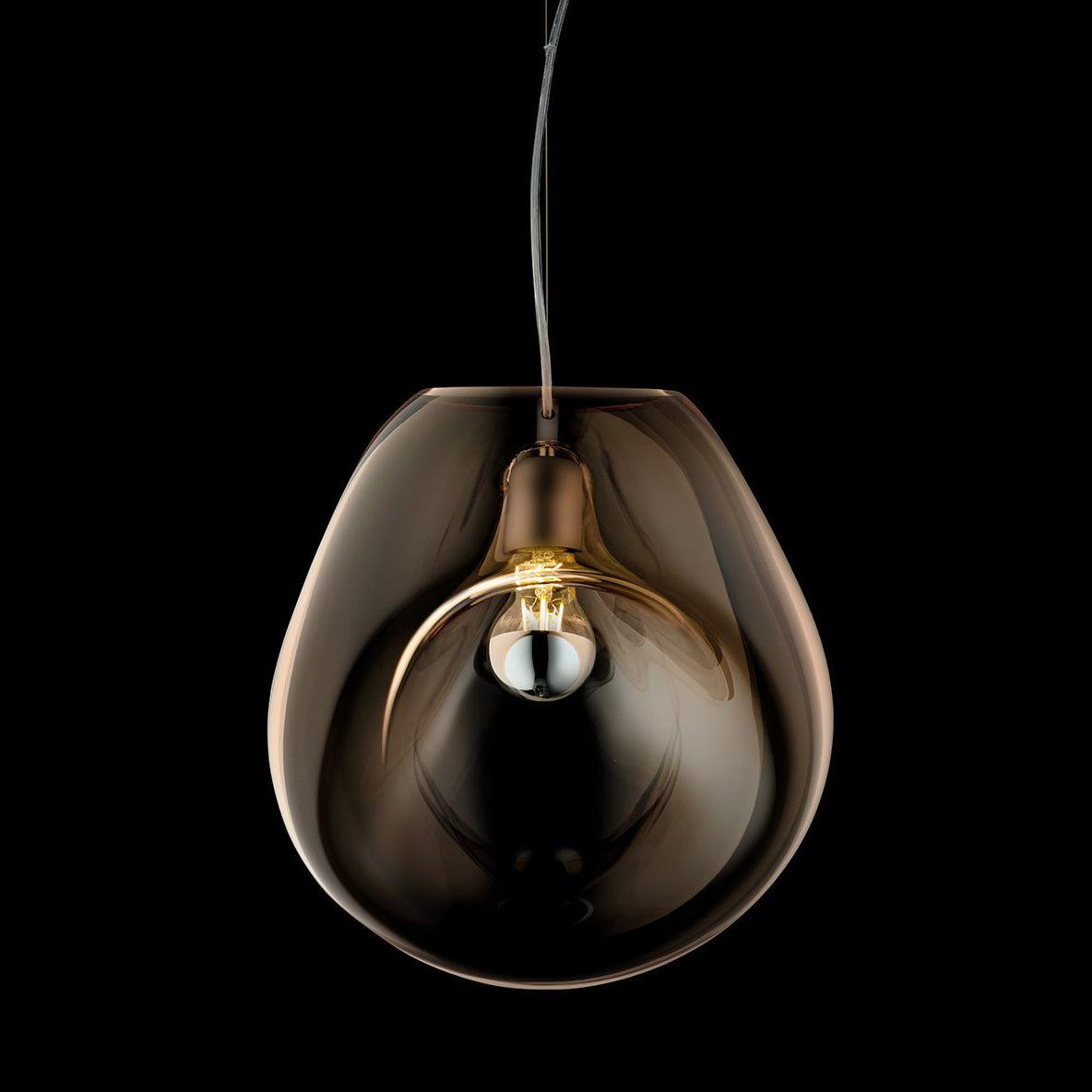 Artisan Glass Drop Pendant Light for Dining Room and Kitchen Island