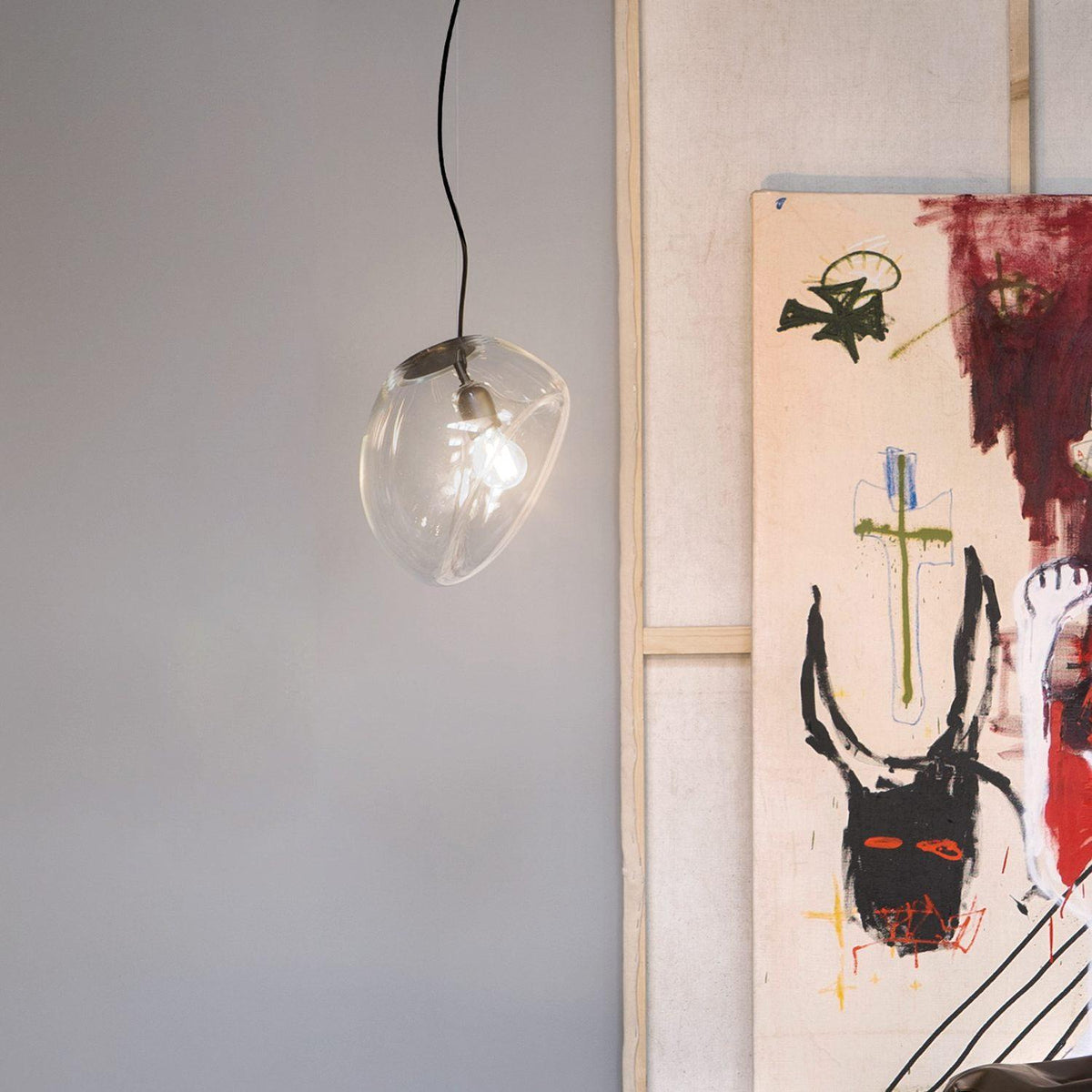 Artisan Glass Drop Pendant Light for Dining Room and Kitchen Island