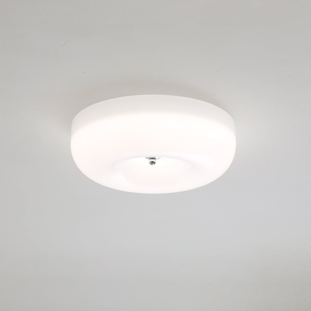 Swirl Glass Flush Mount Ceiling Light, Modern LED Semi-Flush Lamp for Living Room & Bedroom