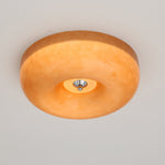 Swirl Glass Flush Mount Ceiling Light, Modern LED Semi-Flush Lamp for Living Room & Bedroom