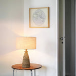 Sylvan Grace Table Lamp – Modern Rustic Wooden Bedside Light