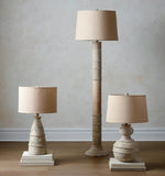 Sylvan Grace Table Lamp – Modern Rustic Wooden Bedside Light