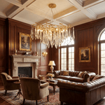 Sylvaris Crystal Branch Chandelier in Warm Brass