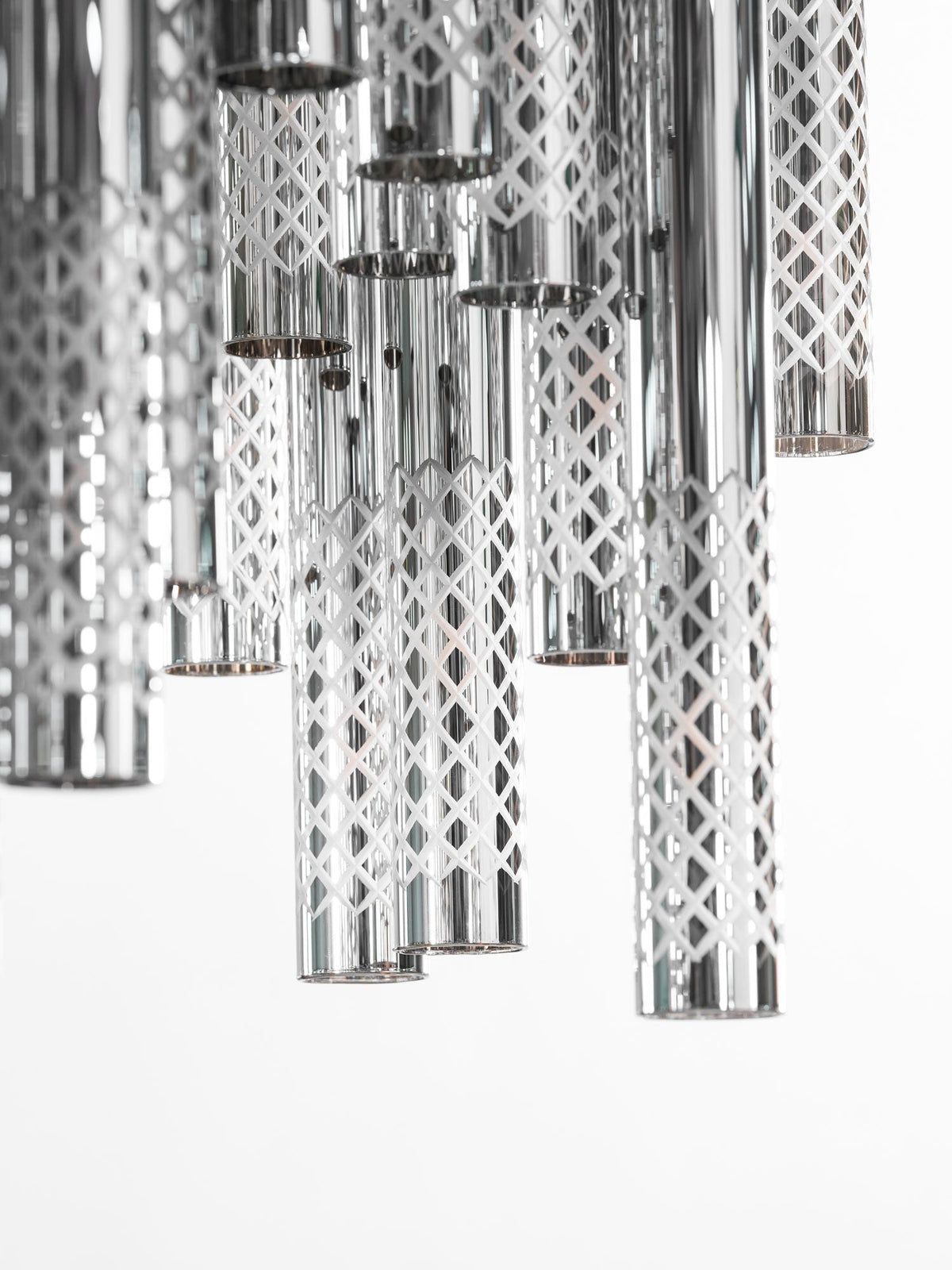 Symphony Orchestra Chandelier – Gold Nano-Coated Crystal Glass Pendant Light