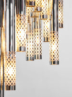 Symphony Orchestra Chandelier – Gold Nano-Coated Crystal Glass Pendant Light