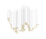 Symphony Orchestra Chandelier – Gold Nano-Coated Crystal Glass Pendant Light