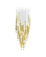 Symphony Orchestra Chandelier – Gold Nano-Coated Crystal Glass Pendant Light