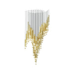 Symphony Orchestra Chandelier – Gold Nano-Coated Crystal Glass Pendant Light