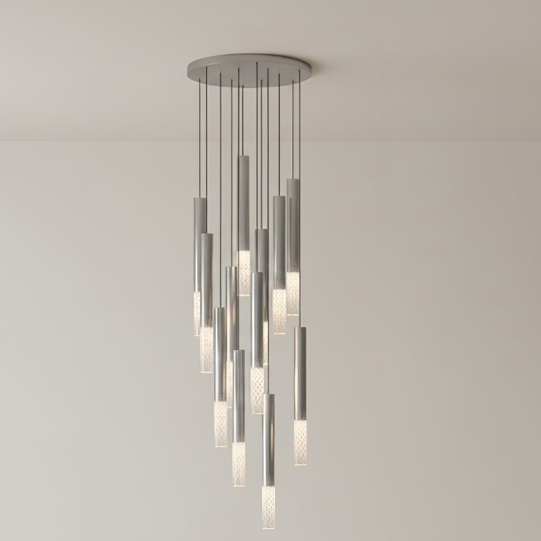 Symphony Orchestra Chandelier – Gold Nano-Coated Crystal Glass Pendant Light