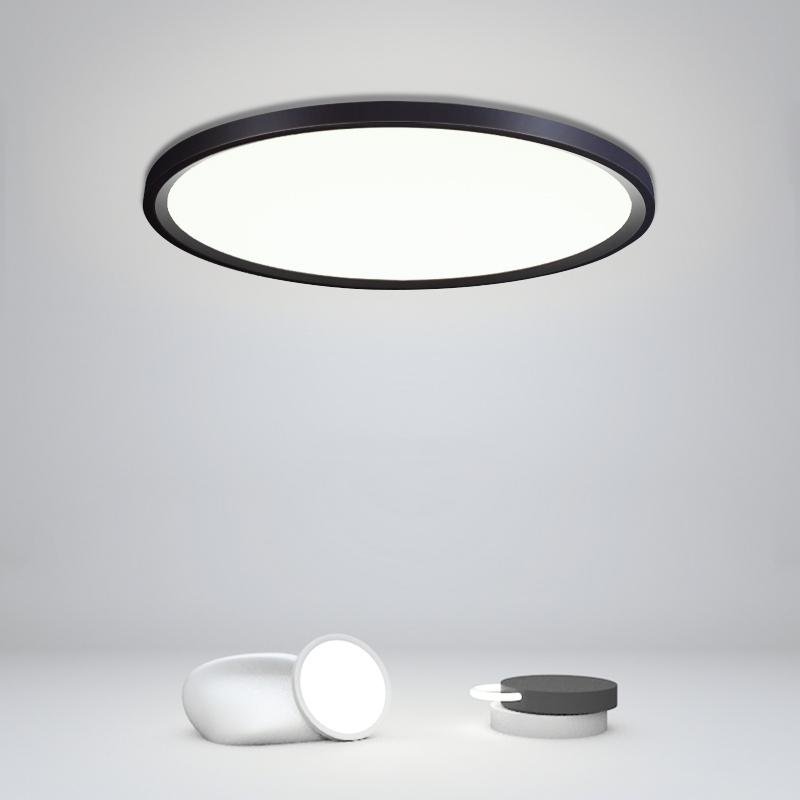 Aurelia Round LED Flush Mount Ceiling Light in Matte Black