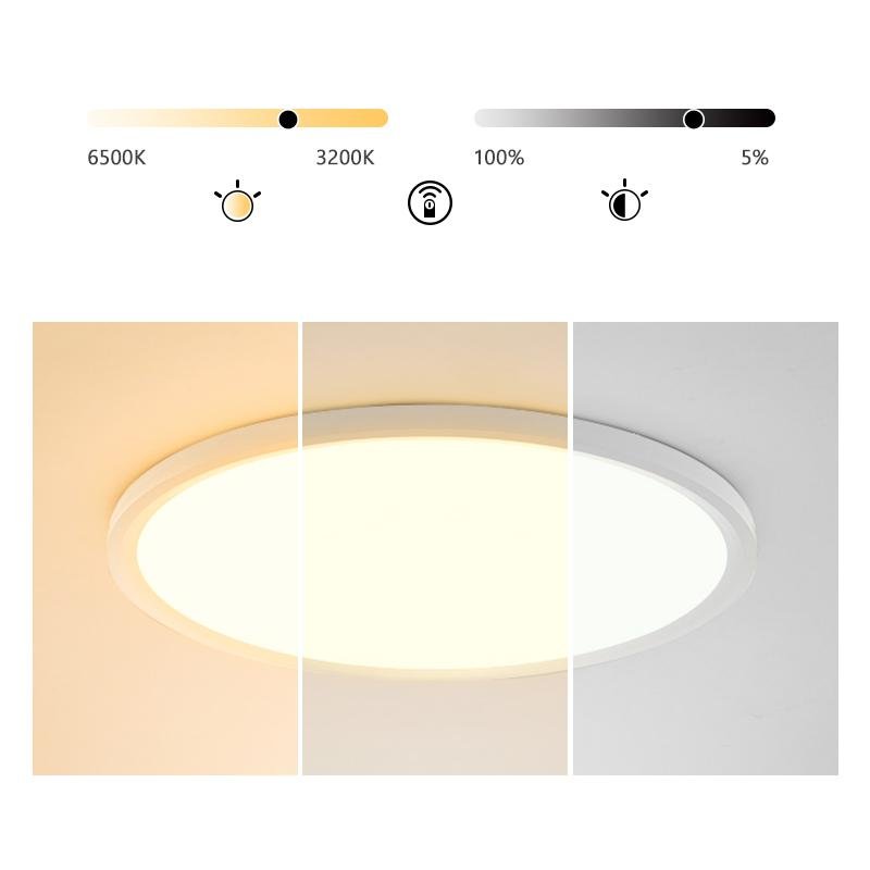 Aurelia Round LED Flush Mount Ceiling Light in Matte Black