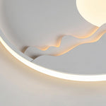 Lunar Halo LED Wall Sconce in Aluminum and Acrylic