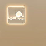 Lunar Halo LED Wall Sconce in Aluminum and Acrylic